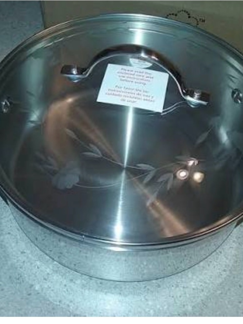 Stainless Steel Covered Casserole Pan - Silver